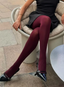 Burgundy Tights - LILLI MUSE