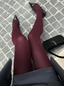 Burgundy Tights - LILLI MUSE